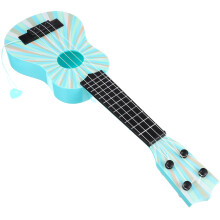 5Stk Plastik Ukulele Kinder Musikinstrument Lernspielzeug Himmelblau