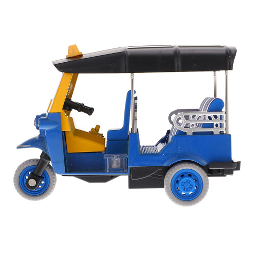 2Pcs Thailand Tricycle Model Pull Back Simulation Alloy Tricycle