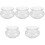 5Pcs Clear Betta Fish Tank For Goldfish Desktop Aquarium 4
