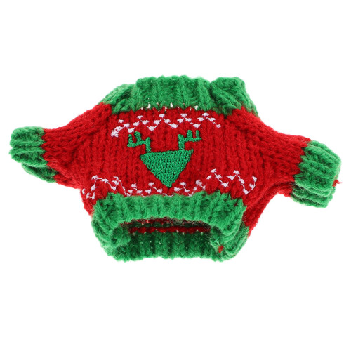 2Stk Plüsch Puppenpullover Mini DIY Puppenkleidung Bunt Kuschelig 1
