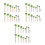 87 Pcs Plastic Palm Tree Miniatures For Diy Sand Table Diorama 10