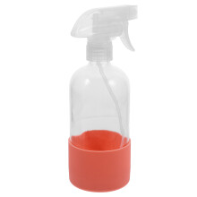 3Pcs Durable Pink Glass Spray Bottles with Silicone Sleeve for Garden