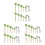 87 Pcs Plastic Palm Tree Miniatures For Diy Sand Table Diorama 6