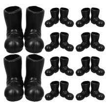 60 Pcs Mini Santa Boots Christmas Ornaments For Dollhouse Decor