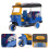 2Pcs Thailand Tricycle Model Pull Back Simulation Alloy Tricycle 7