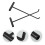 4Pcs Black Stainless Steel Manhole Lid Lifter Hook Practical Home Tool 8