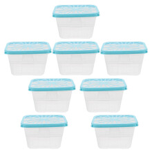 24Pcs Sky-Blue Plastic Refillable Moisture Absorber Box Leakproof Case
