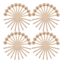100 pcs wooden stir sticks for coffee, tea, hot chocolate mixing