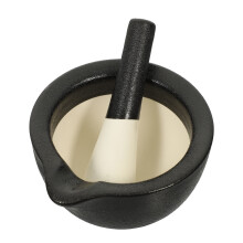 3Sets Black Pharmacy Pestle and Mortar Set for Food Grinding