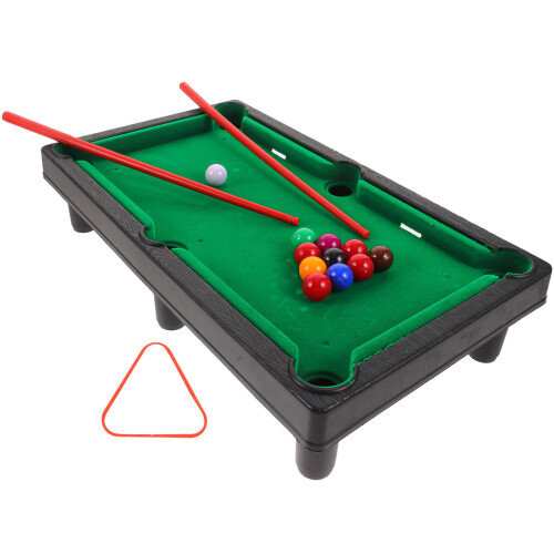 2 Sets Mini Desk Games Desktop Billiards Pool Table Small Portable 1