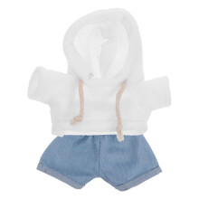 5Sets Plüschtiere Puppenkleidung Set Hoodie Jeansbunt Wiederverwendbar
