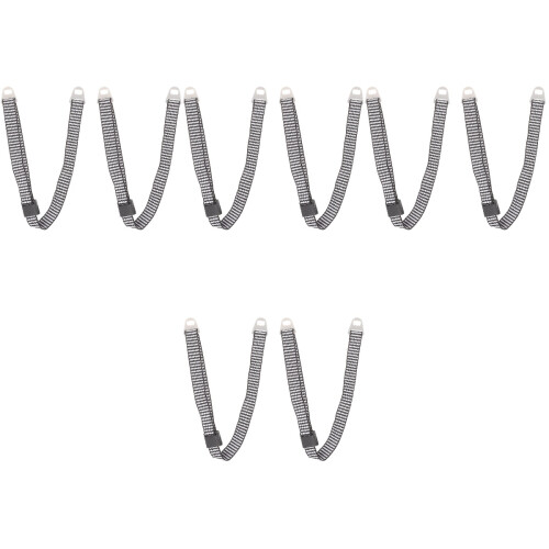 8Pcs Durable Grey Hard Hat Chin Straps Adjustable Accessories 2