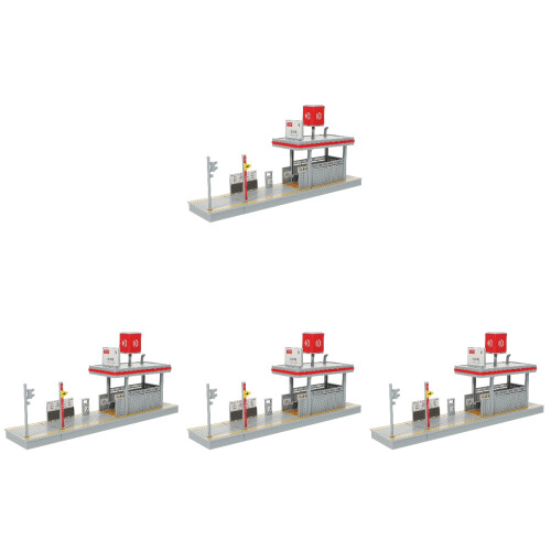 4Pcs Diy Subway Station Platform Decorative Accessory Fake Prop 2