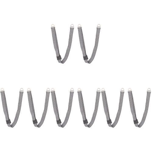 8Pcs Durable Grey Hard Hat Chin Straps Adjustable Accessories 1