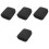 4Pcs Compact Oxford Cloth Headset Organizing Pouch Black 3