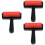 3Pcs Red Painting Rollers Handy Rolling Wheel Glue Ink Stamping Tools 6