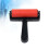 3Pcs Red Painting Rollers Handy Rolling Wheel Glue Ink Stamping Tools 10