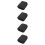 4Pcs Compact Oxford Cloth Headset Organizing Pouch Black 8