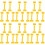 30Pcs Multifunctional Yellow Plastic Clips for Artists and Easels 3