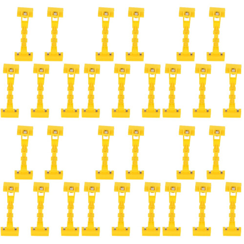 30Pcs Multifunctional Yellow Plastic Clips for Artists and Easels 2