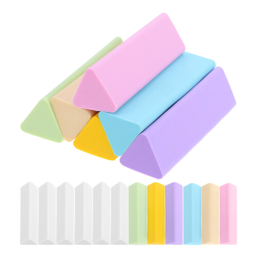 90 Pcs Triangular Erasers For Hb Pencils Tpe Drawing School Supplies 1