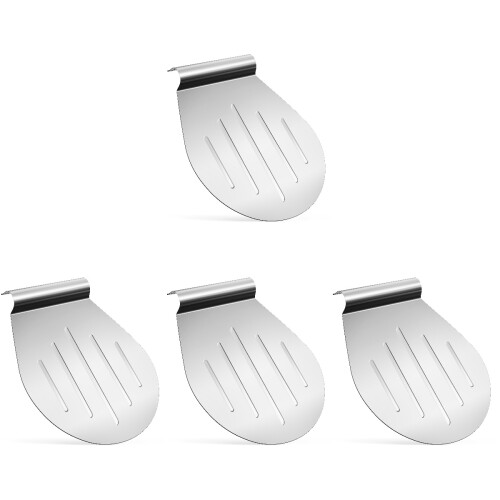 4Pcs Silver Cake Plate Lifter Baking Serving Tray Rust-Resistant 1