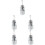 5Sets Balancing Iron Labs Slotted Silver Slotted Weight Set 6