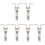 6Pcs Durable Silver Ceiling Hooks Sturdy Fan and Hammock Fixing Hooks 3