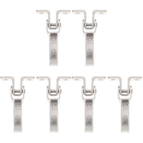 6Pcs Durable Silver Ceiling Hooks Sturdy Fan and Hammock Fixing Hooks 2