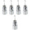 5Sets Balancing Iron Labs Slotted Silver Slotted Weight Set 4