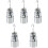 5Sets Balancing Iron Labs Slotted Silver Slotted Weight Set 3