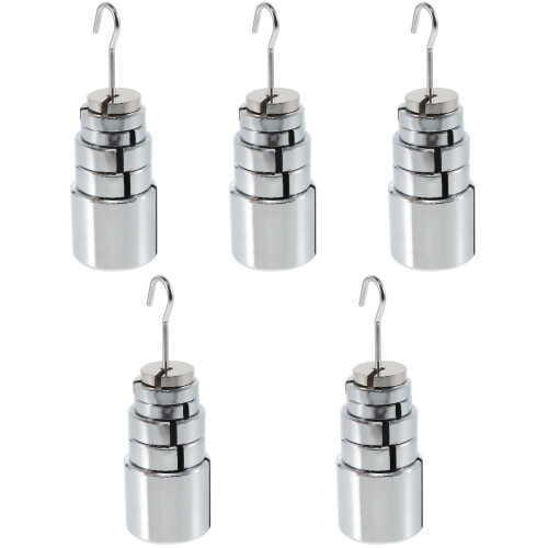 5Sets Balancing Iron Labs Slotted Silver Slotted Weight Set 2
