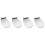 4Pcs Silver Cake Plate Lifter Baking Serving Tray Rust-Resistant 4