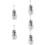 5Sets Balancing Iron Labs Slotted Silver Slotted Weight Set 10