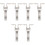 6Pcs Durable Silver Ceiling Hooks Sturdy Fan and Hammock Fixing Hooks 4