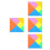 4 Sets Craft Jigsaw Puzzles Colored Learning Toys Tangram Chips Props 7