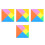 4 Sets Craft Jigsaw Puzzles Colored Learning Toys Tangram Chips Props 4