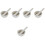5Sets White Ceramic Pestle and Mortar Set for Tablet Crushing 4