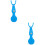 2Pcs Practical Dental Floss Holder Blue Lightweight for Travel 6