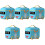 5Pcs Portable Milk Bottle Box Travel Formula Storage Container 5