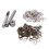200Sets Assorted Color Eyelet Button Set Durable Clothing Fasteners 1