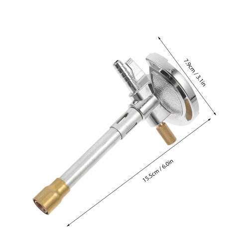 3Pcs Silver Bunsen Burner for and Natural Gas Continuous Flow 2