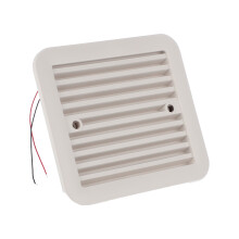 2Pcs Plastic 12V Camper Cooling Fans White Silent Side Exhaust for Rv