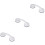 3Pcs White Shower Grab Bars Suction Cup Punch Free Support Handles 5