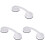 3Pcs White Shower Grab Bars Suction Cup Punch Free Support Handles 2