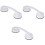 3Pcs White Shower Grab Bars Suction Cup Punch Free Support Handles 3