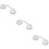 3Pcs White Shower Grab Bars Suction Cup Punch Free Support Handles 9