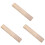 3Pcs Brass Rectangular Student Rulers Measurement Tools for School Use 2
