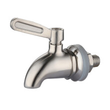 2Pcs Metal Wine Barrel Faucet Silver High Hardness Valve for Home Use