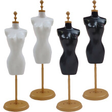 12Pcs Mini Mannequin Doll Dress Display Rack ABS Model for Decoration
